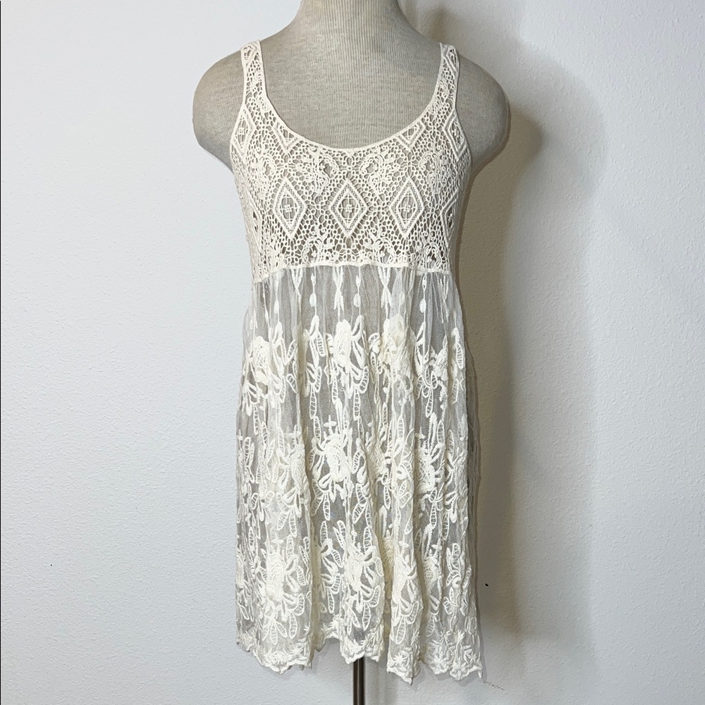 Dreamers Lace Sheer Nightgown Dress
